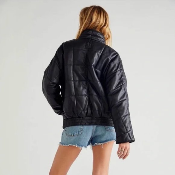 Free People Vegan Leather Jacket - Picture 2 of 5